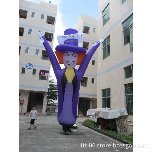Dancing inflatable figturers for advertising